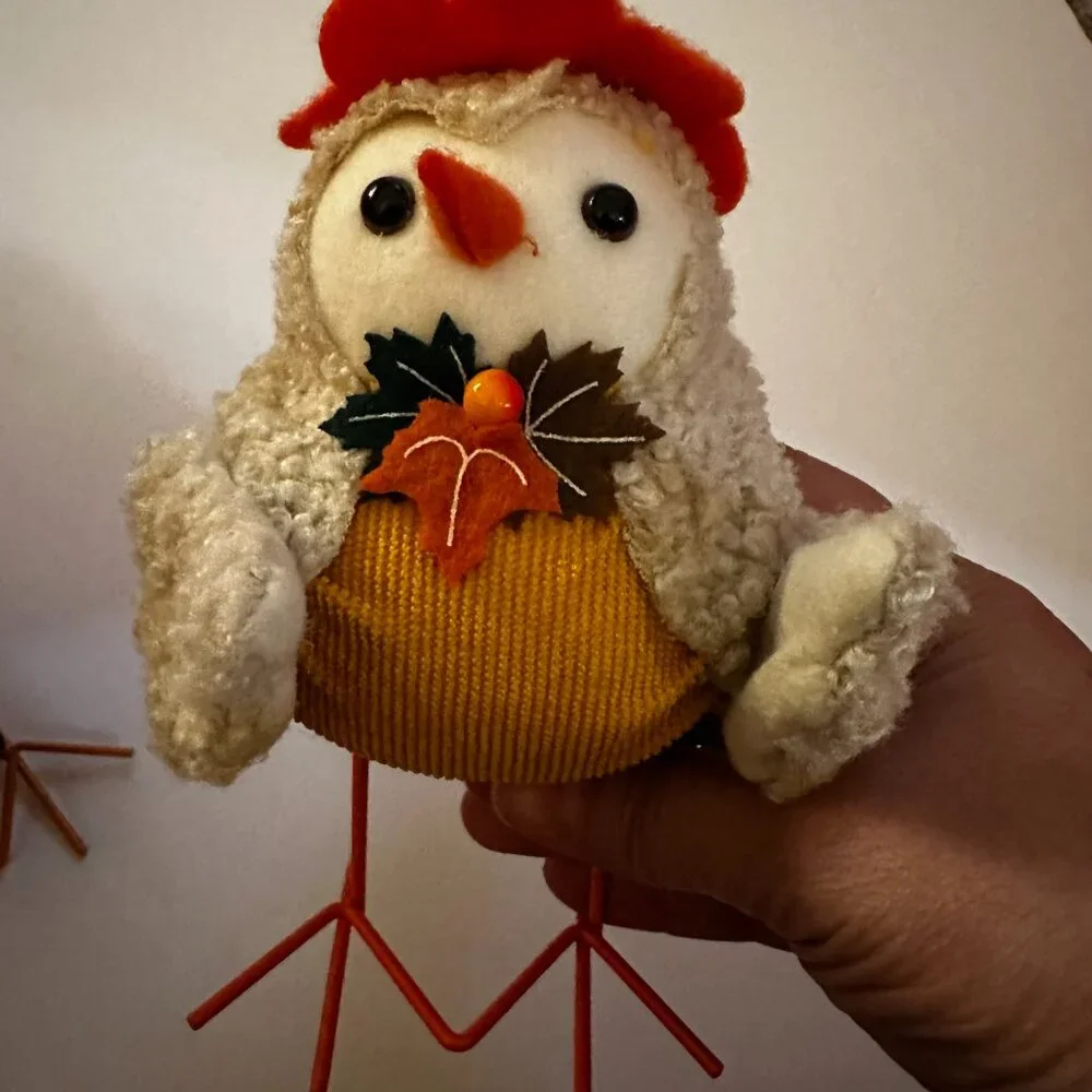 2 WALMART 2024 Halloween Fall Thanksgiving Featherly Friends HARVEST Fabric Bird